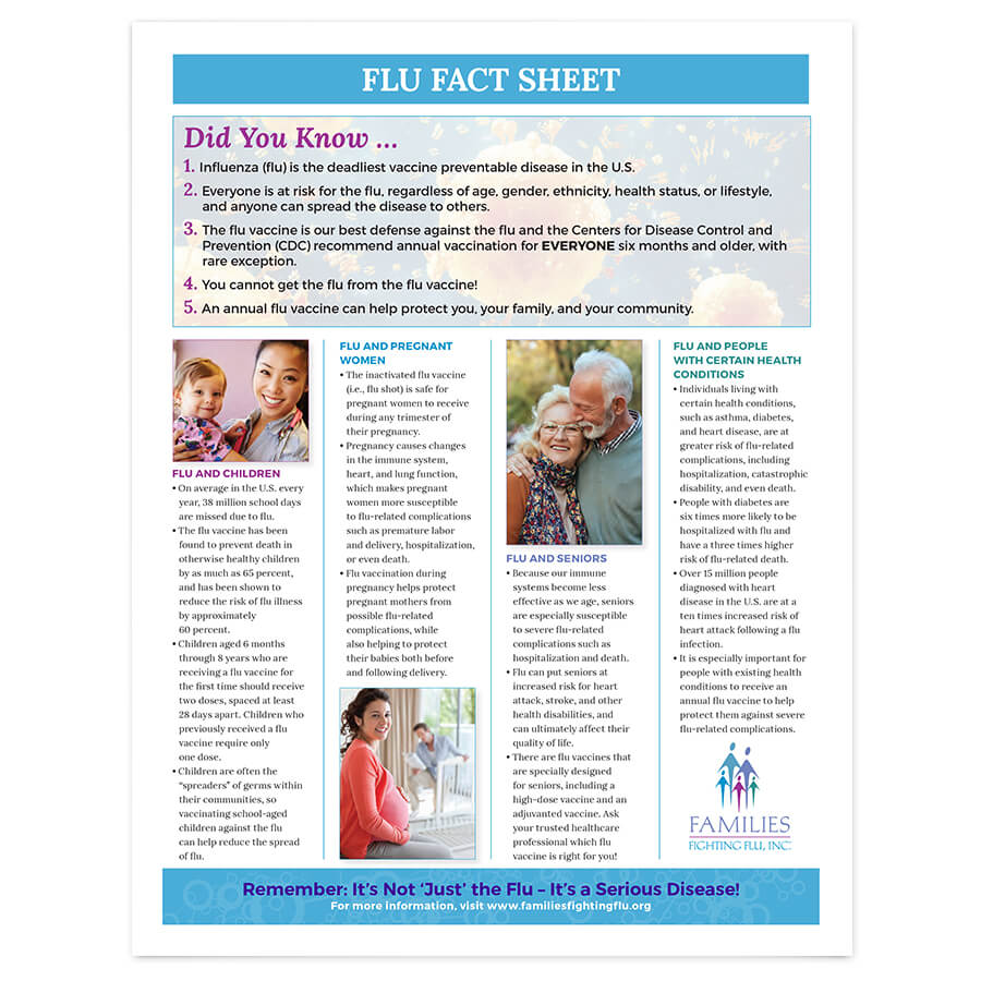 Printable Flu Fact Sheet